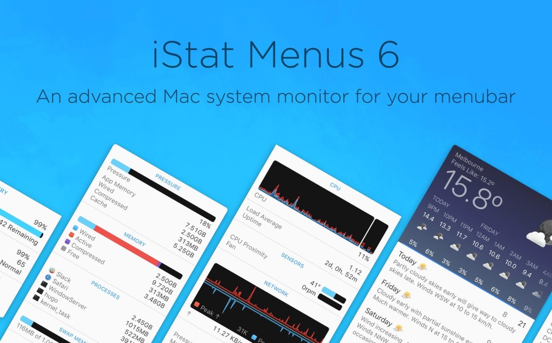 Mac系统监测工具iStat Menus 6 for macOS中文版,iStat Menus ,iStat Menus 中文版,iStat Menus 中文官网,iStat Menus 官方网站,iStat Menus 破解版,iStat Menus 激活版,iStat Menus 注册版,iStat Menus 注册码,iStat Menus 注册机,iStat Menus 免费版,iStat Menus 下载,iStat Menus 中文下载