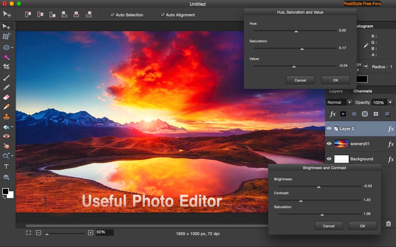 Pixelstyle Photo Editor for macOS | 苹果电脑AI图像编辑软件